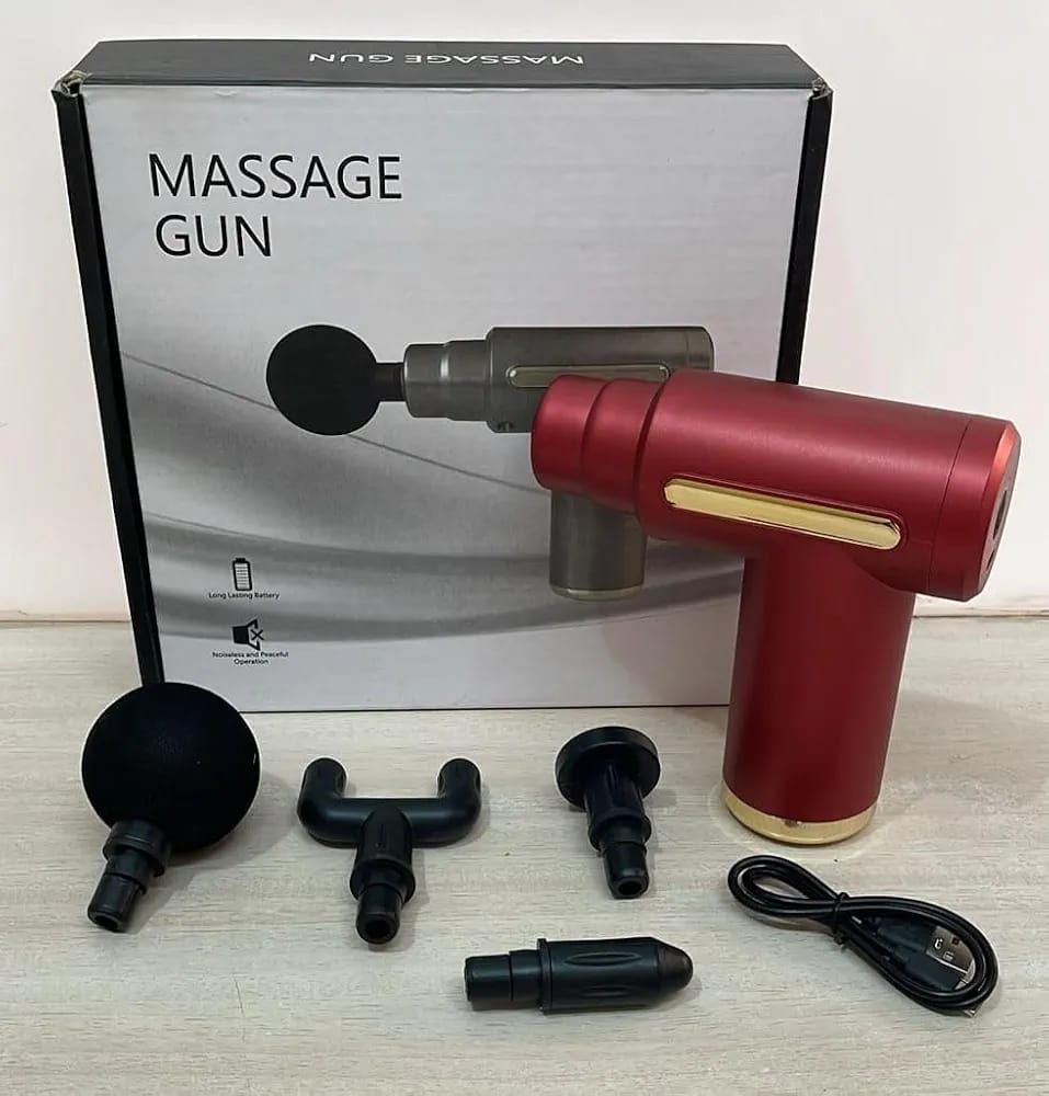 Massager Gun With 4 Massage Heads For Muscle Relief Relaxation And Recovery